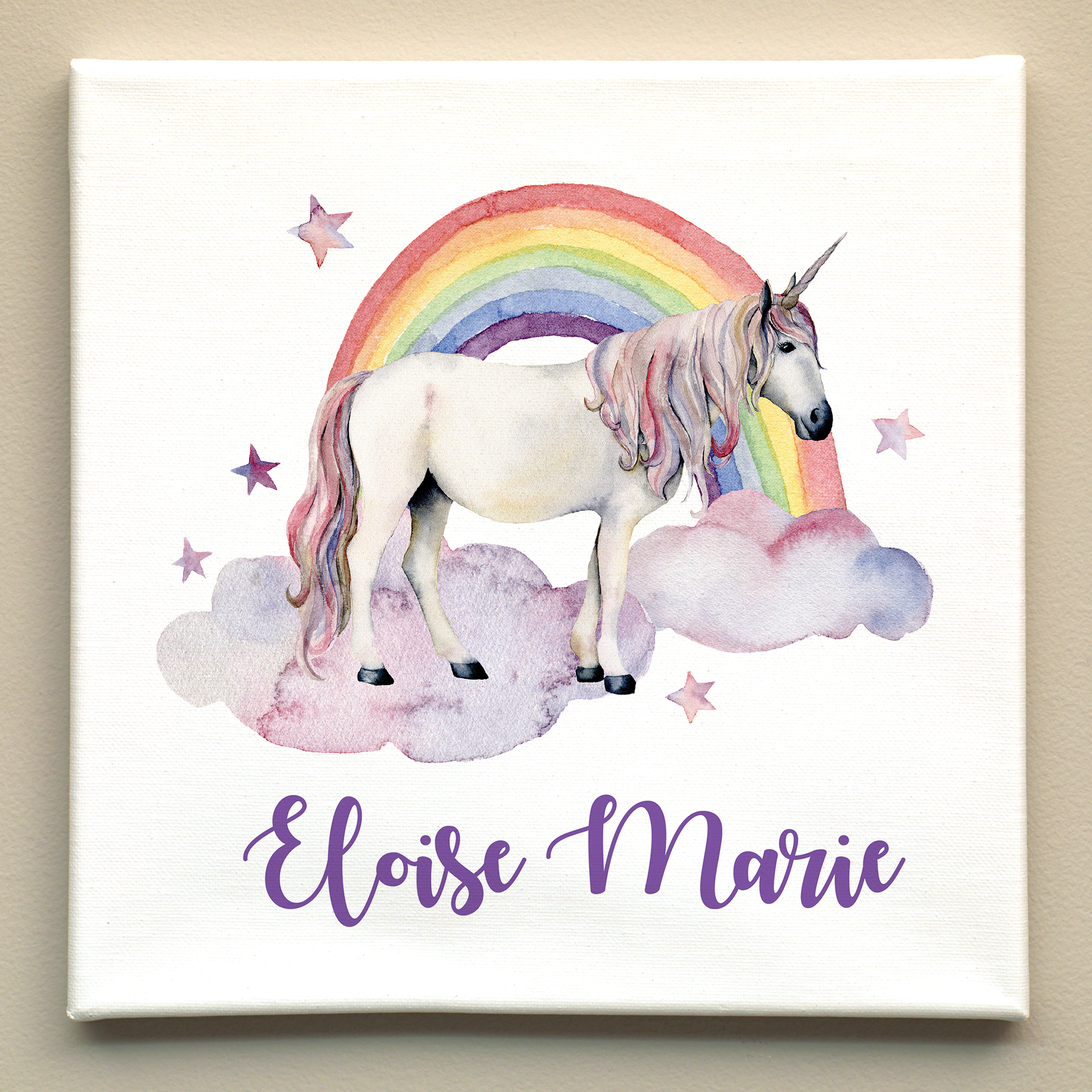 Custom Name Rainbow Art Print – Little Great Design Co.