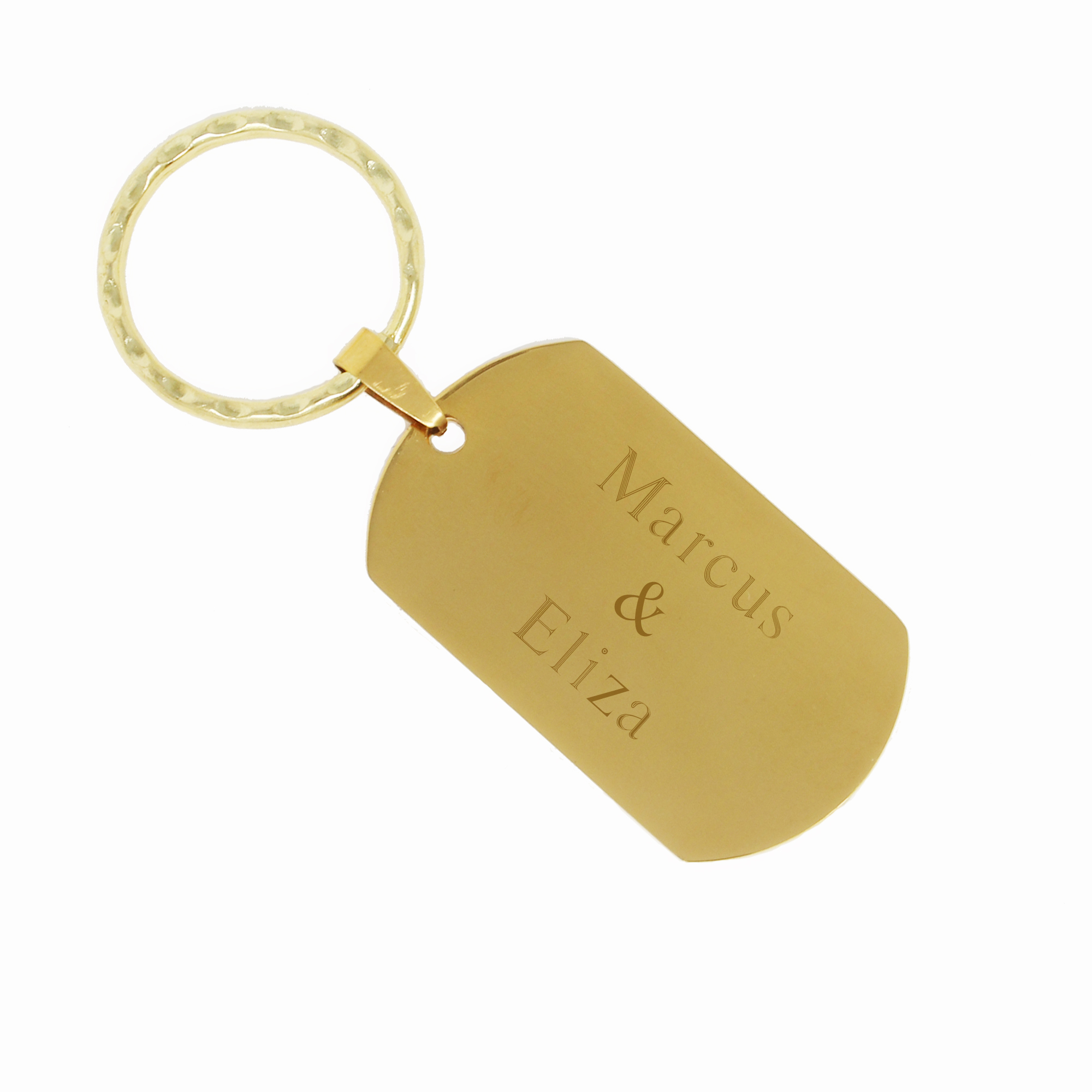 Luxury Key Ring Peter Gold-Plated Gold Name Key Chain Christmas Gift 