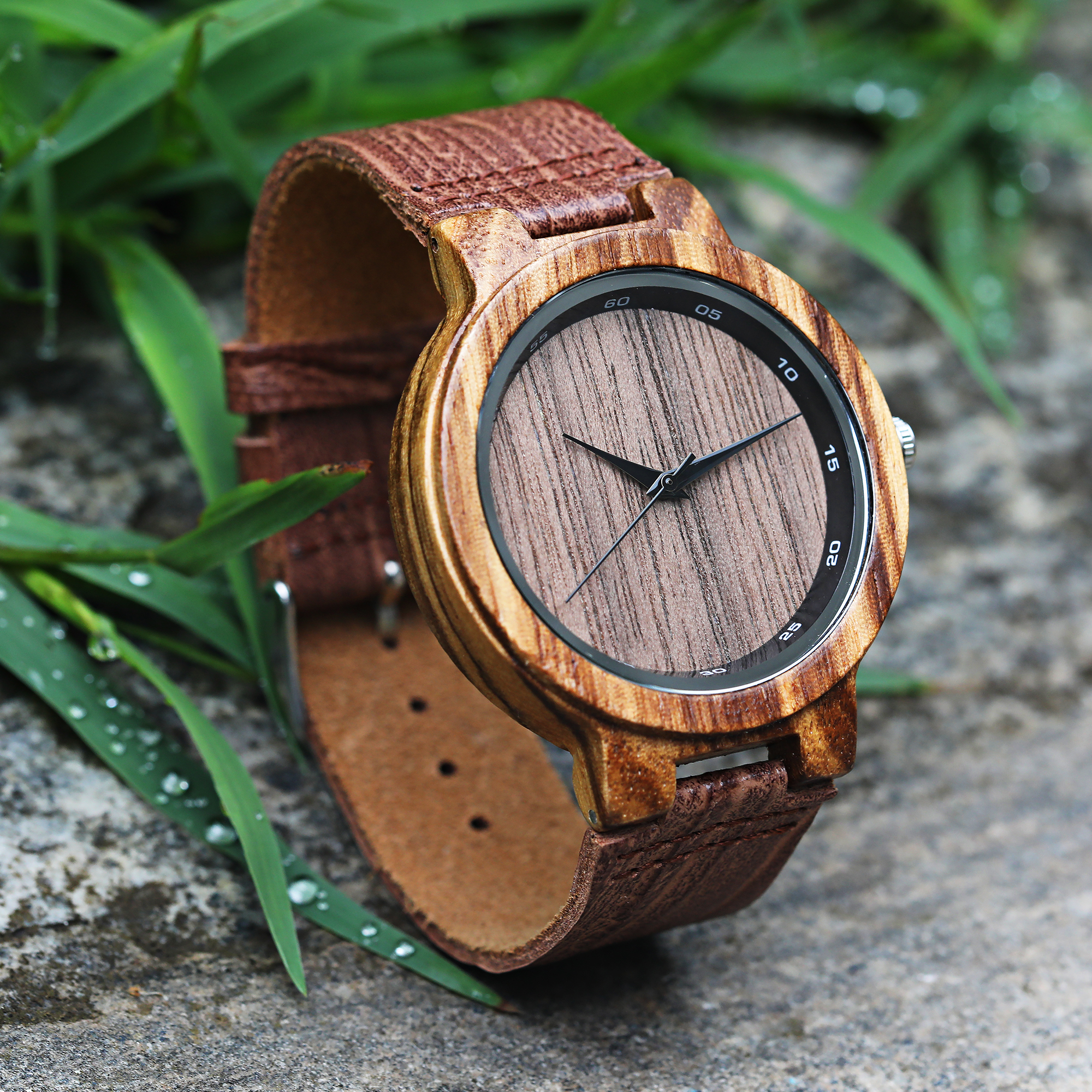 Zebrawood Watch Wooden Watches Custom Wood Watches Best Gift for him Engraved Watches Sieraden Horloges Horloges Personalized Wooden Watch Mens Wooden Watch 